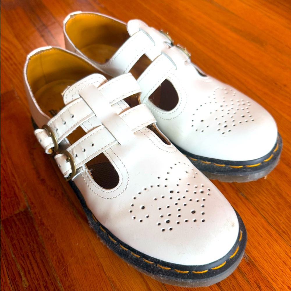 White Mary Jane Doc Martens